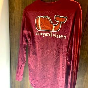 Vineyard Vines Maroon Long Sleeve T-Shirt. Boys L